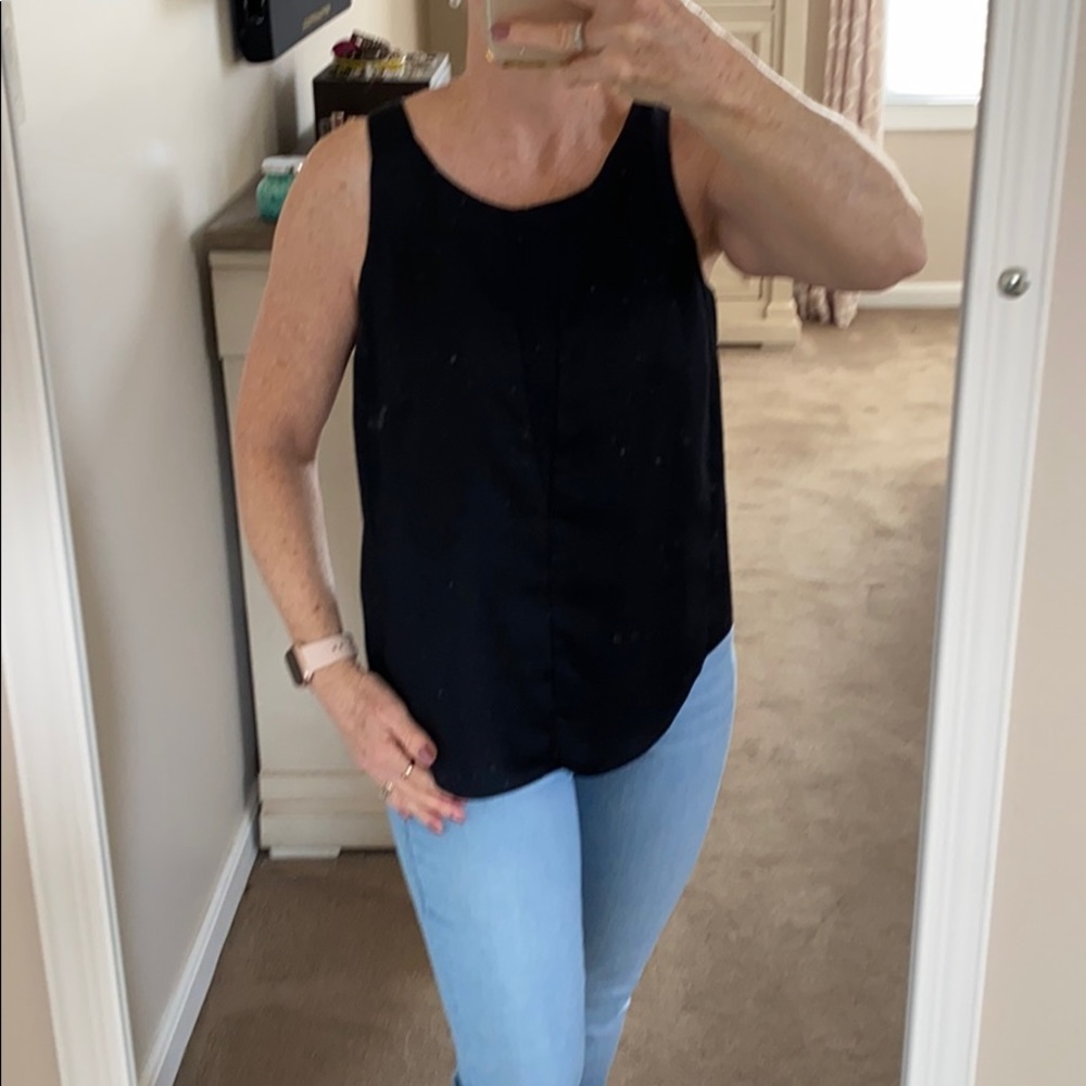 Apt 9 simple black sleeveless pullover blouse
